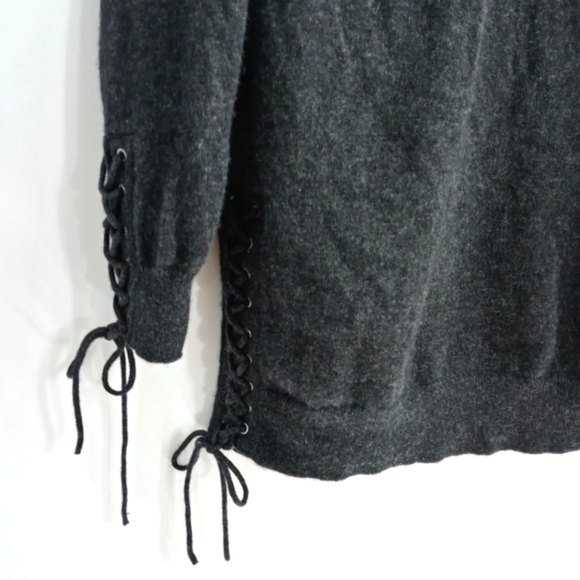 The‎ Kooples Wool & Cashmere Lace Up Sweater M - Picture 8 of 10